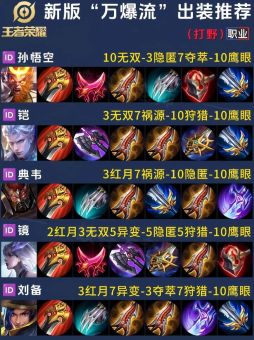 龙仙铠的出装顺序是怎样的？应该如何搭配出装？