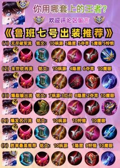 s24版本鲁班出装铭文应该如何搭配？鲁班铭文出装方法详解